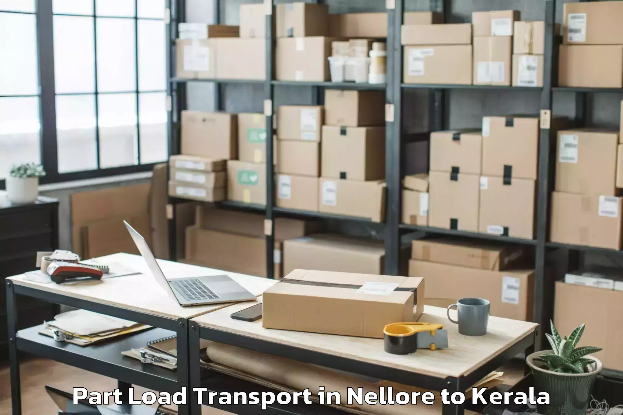 Hassle-Free Nellore to Erattupetta Part Load Transport